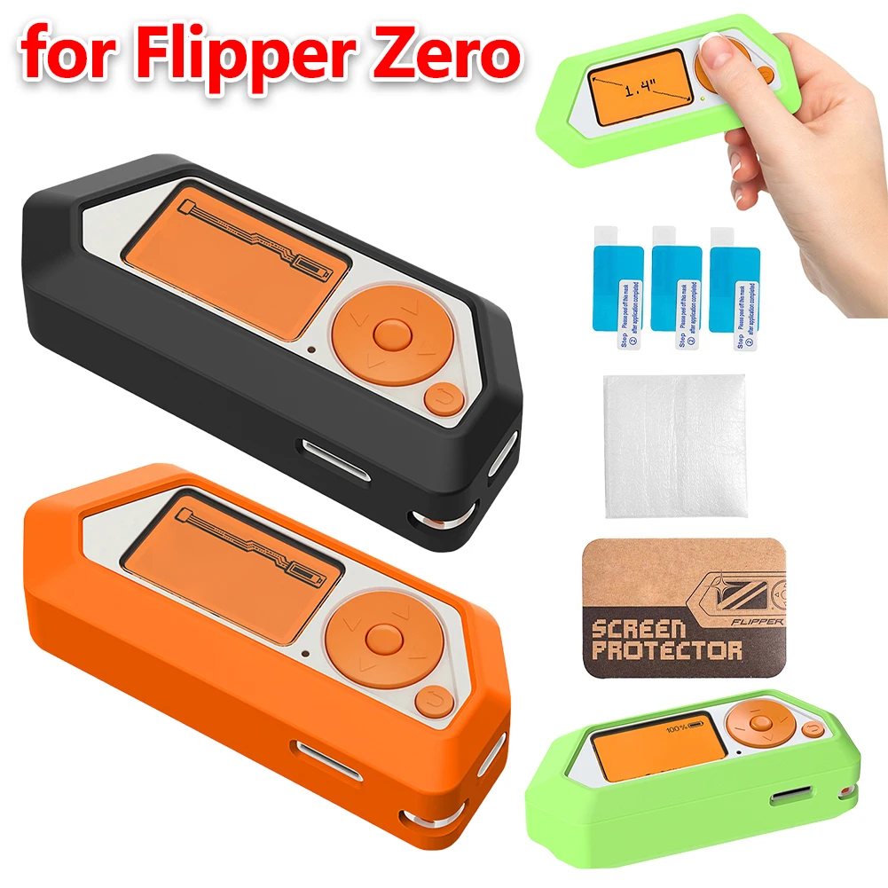 Silikonhülle, stoßfest, kratzfest, Schutzhülle für Spielekonsolen, Schutzhülle für Flipper Zero, Spielzubehör Image