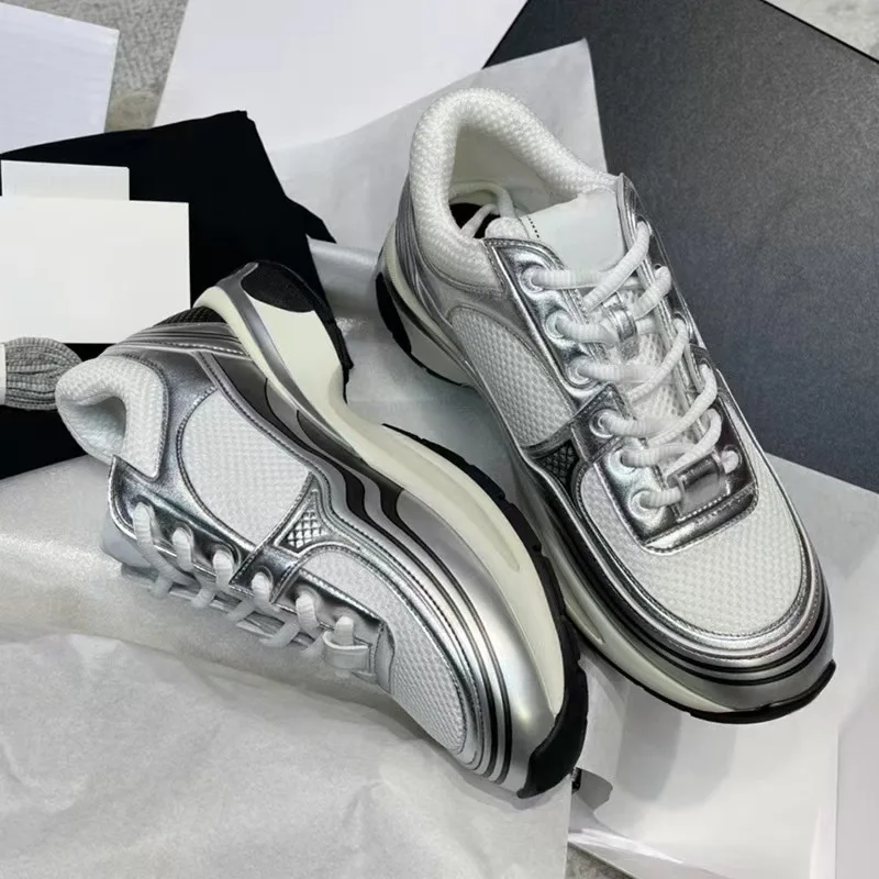 Hochwertige Unisex-Flach-Sportschuhe, lässige Damenschuhe, Schnürmuster, Laufschuhe, luxuriöse Casual-Patchwork-Schuhe.