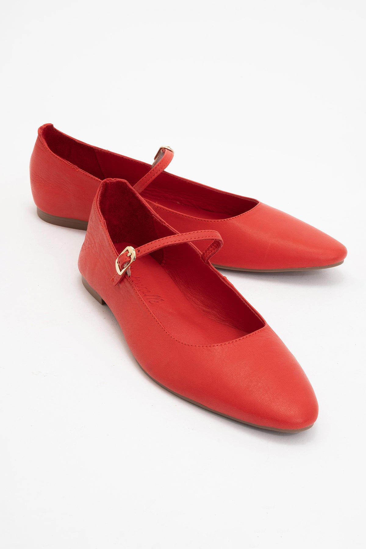Lara Leder Mary Jane Flache Schuhe EU 38