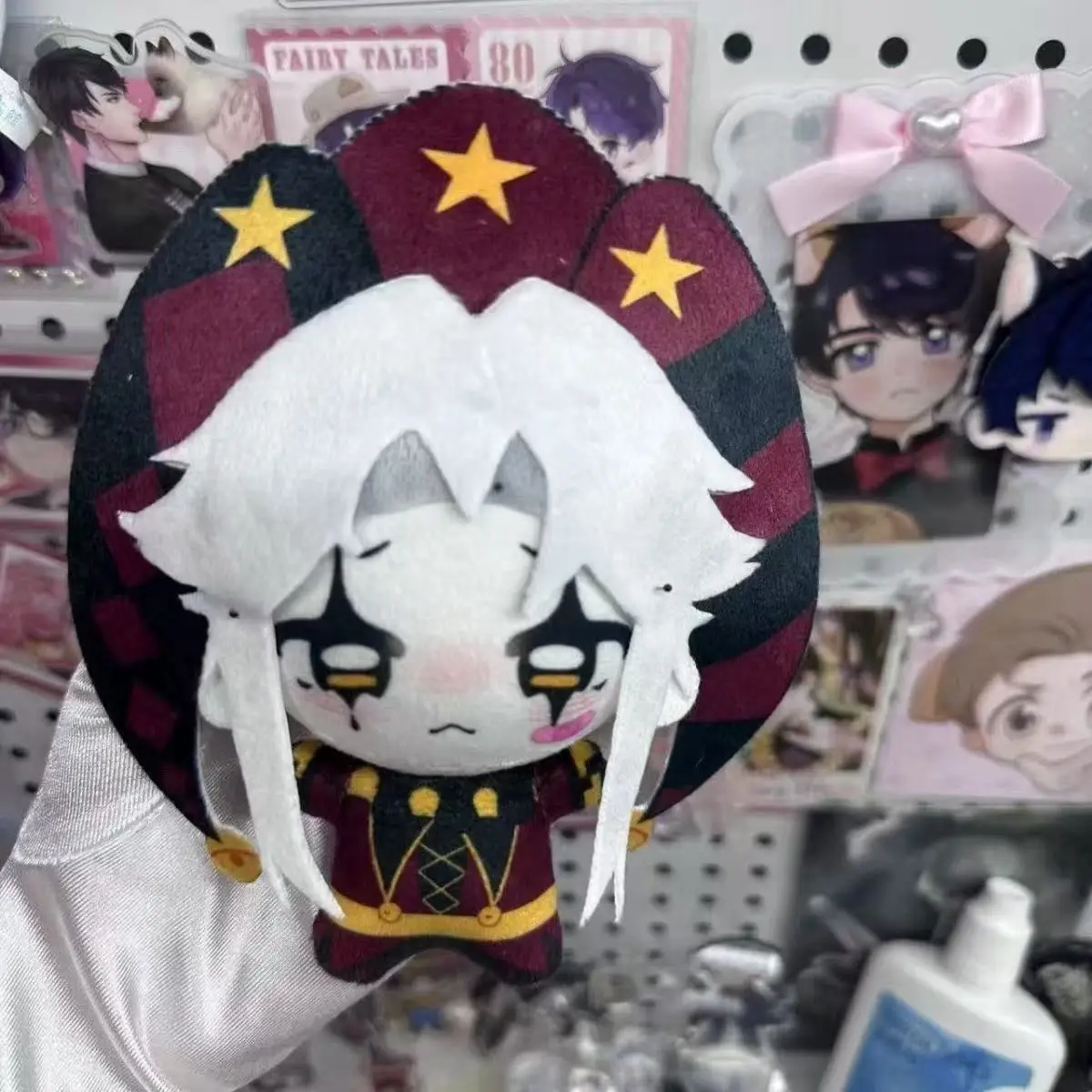 Grenzüberschreitend heiß begehrte exzentrische Zirkus-Pierrot 10cm Baumwollpuppe, gleicher Stil, Einzelstück-Dropshipping auf Lager Image