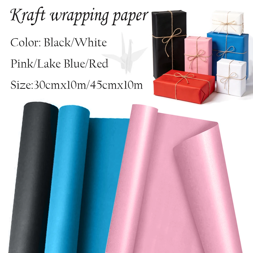 1–2 Rollen Kraftpapier, schwarze Papierrolle, Konstruktion, Postertafel, Verpackung, Kunstpapierrolle, Pinnwand, Geschenkverpackung, umweltfreundlich Image