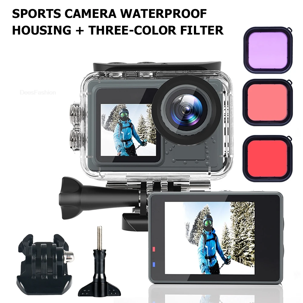 Unterwasser-Wasserdichtes Gehäuse für DJI Osmo Action 5 Pro 4 3 Kamera Tauchschutzgehäuse für Osmo Sportkamera Zubehör Image