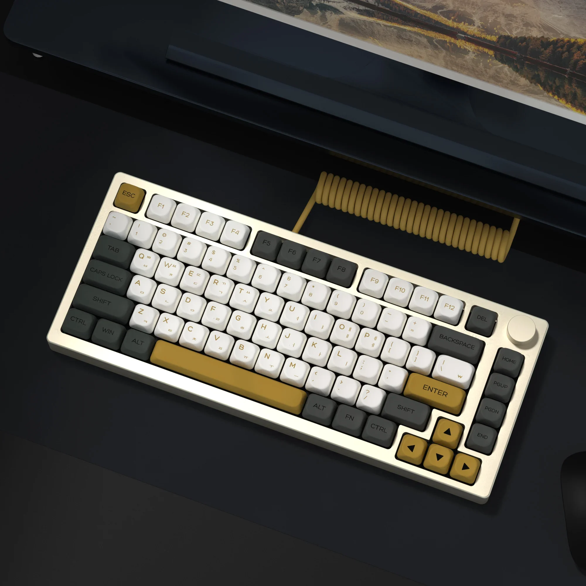 KBDiy 142 Tasten Koreanische Glimmer-Tastenkappen KOA-Profil PBT-Tastenkappe für mechanische Tastatur Benutzerdefinierte für MX-Schalter aula F87 F108 F99 Pro ACE60 ACE68 RAINY75 AK74 gx87 crush80 Image
