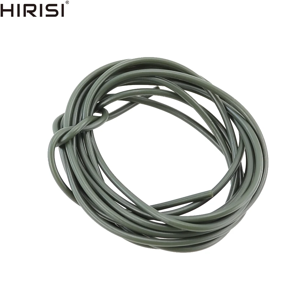 2 Stück Karpfen-Angelhaken, Silikonschlauch, Anti-Tangle-Rig-Schlauch, 3 m, für Sicherheits-Blei-Clip-System, Größe 0,5 x 1,8 mm, 0,8 x 1,9 mm