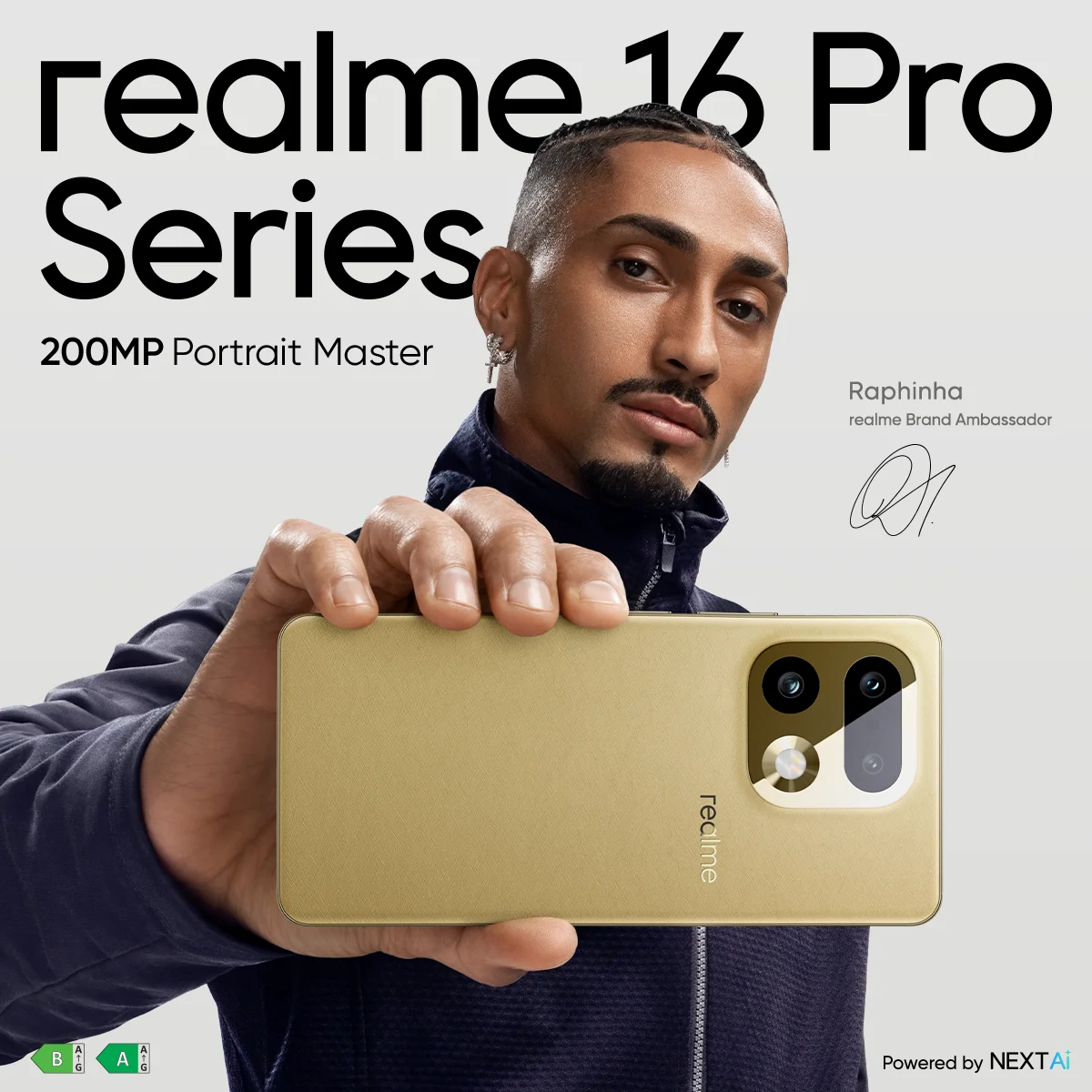 realme 16 Pro 5G Smartphone 6,78 Zoll 144Hz 50MP Gruppen-Selfie-Kamera 45W Ladefunktion 6500mAh Dimensity 7300-Max 5G Chipsatz Image