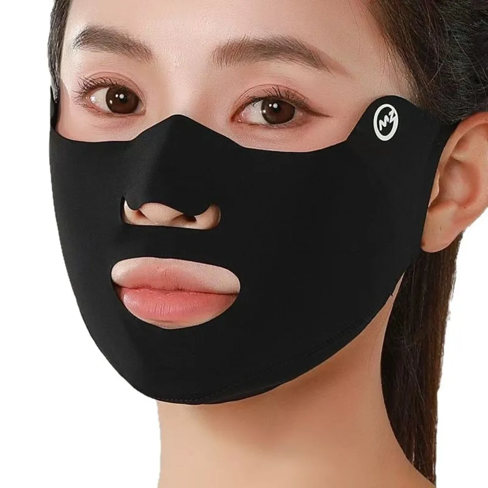 Sommer atmungsaktive Surf Wandern Gesichtsbedeckung staubdichte Maske Anti-UV Sonne Gesichtsmaske Traceless Sport freiliegender Mund Nase Golfmaske Image