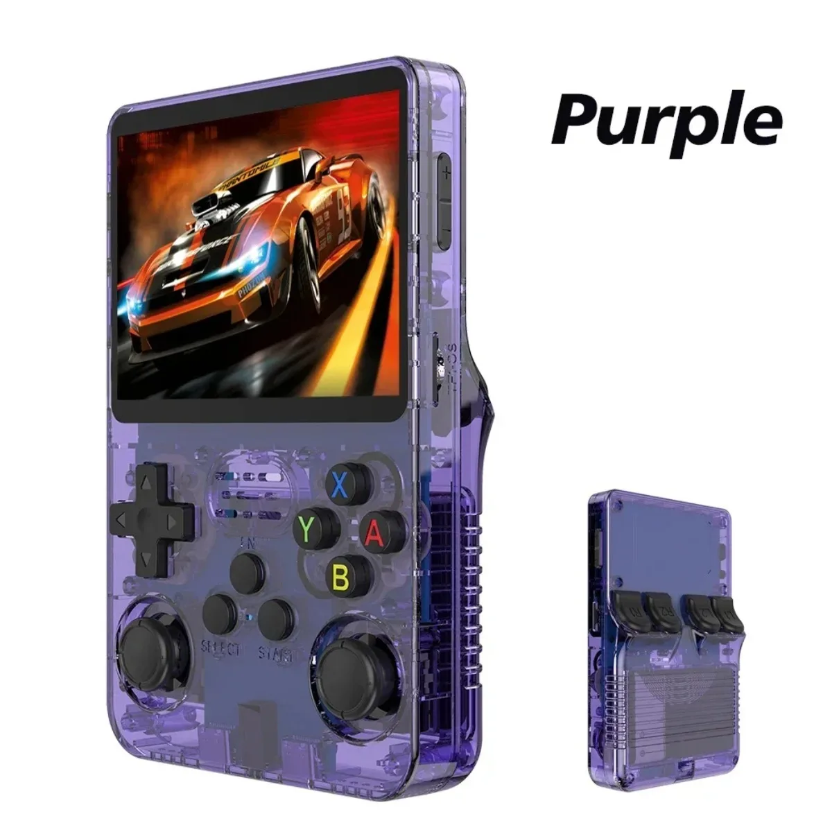 NEUE 128G R36S Retro Handheld Videospielkonsole Linux System 3,5 Zoll IPS Bildschirm R35s Pro Tragbare Tasche Video Player Spiele Image