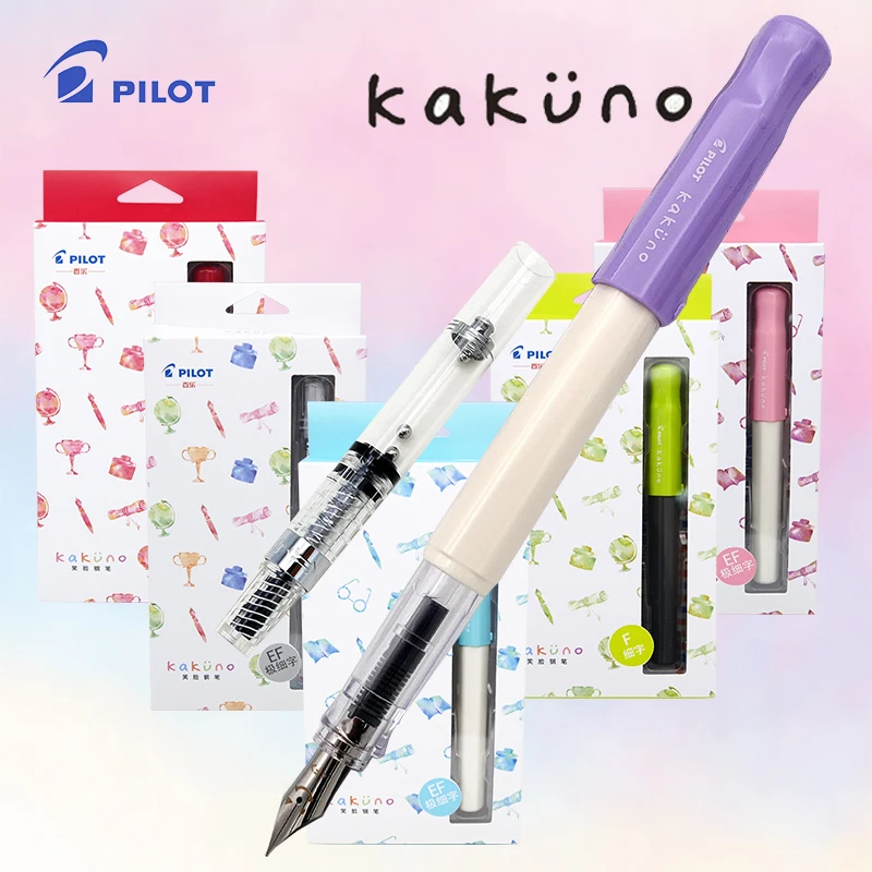 Kawaii Original Pilot KAKUNO Füllfederhalter, Tintenstift, süßes Smiley-Gesicht, Schreibwaren, Schulbedarf, Büro für 2020, bestes Geschenk FKA-1SR Image