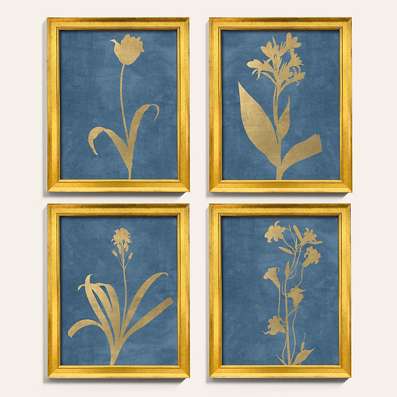 Golden Botanicals Art - Spa & Gold Print V, 23