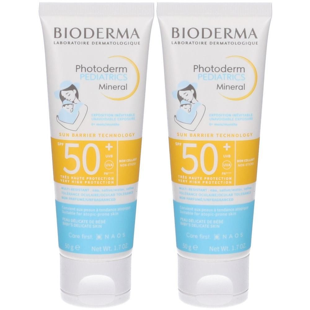 BIODERMA Photoderm Pediatrics Mineral Latte Solare SPF50+ 2x50 ml