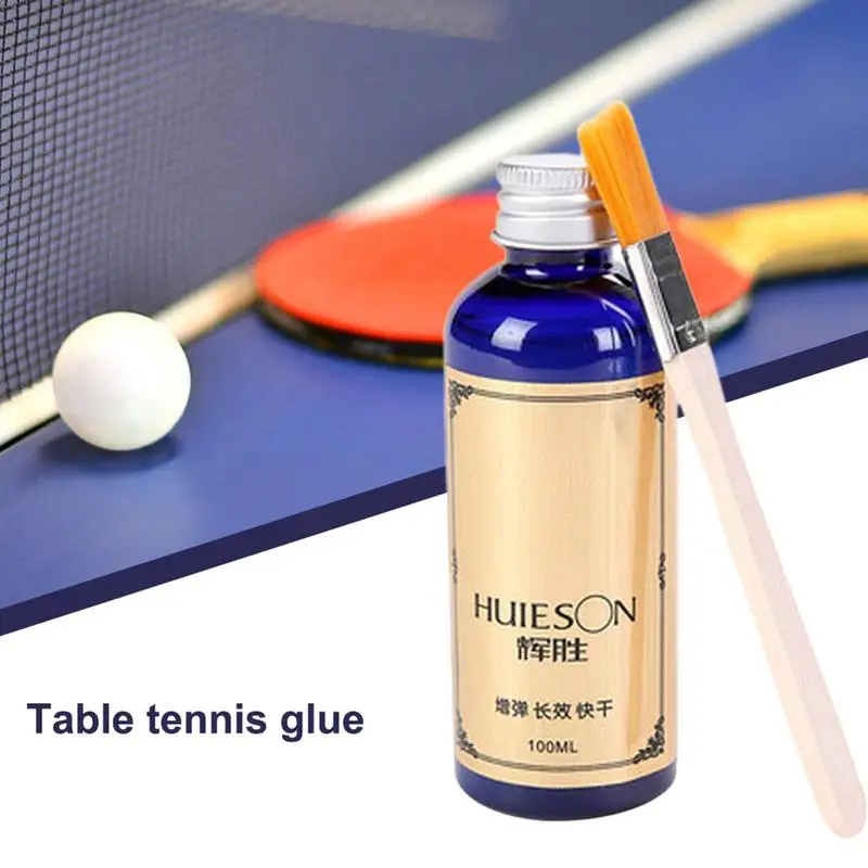 100 ml Speed Liquid Super Kleber Professionelle Tischtennis Flüssigkeit Mit Pinsel Pingpong Schläger Gummis Tischtennis Kleber Kleber Image