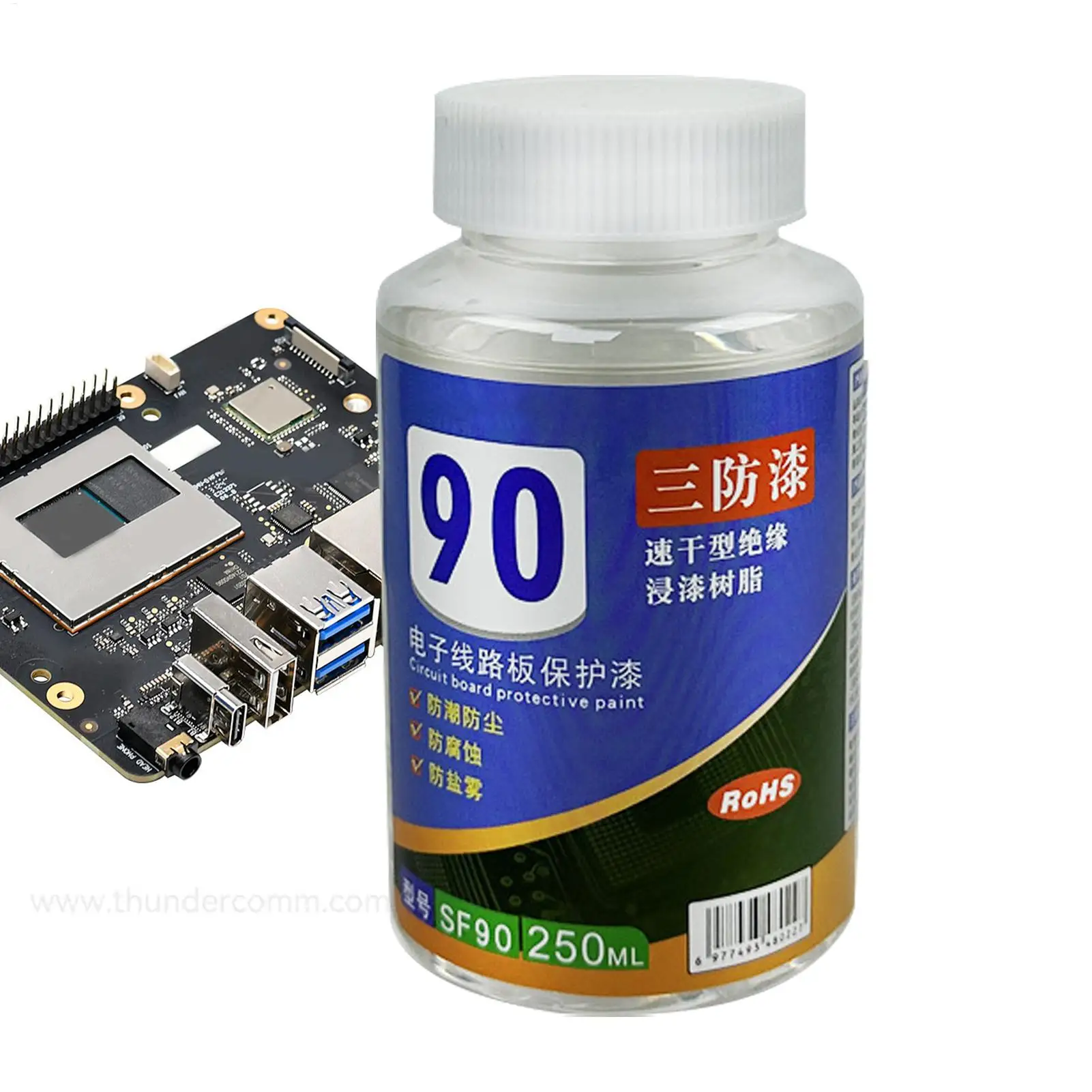 Conformal Coating 100 ml, wasserfester, transparenter Conformal Coating PCB-Isolierlack für Leiterplatten, Motherboards, LED-Motherboards Image