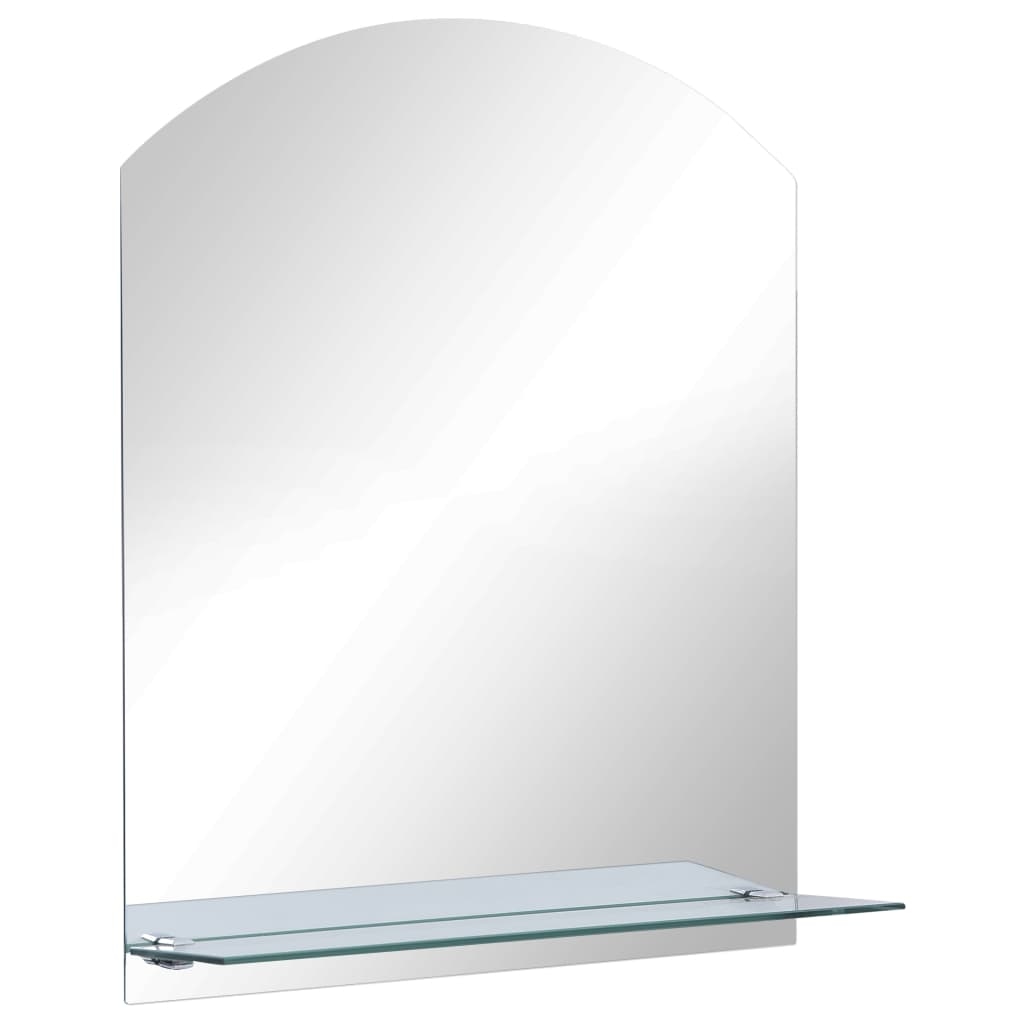 vidaXL Wandspiegel mit Regal 30×50 cm Hartglas Image