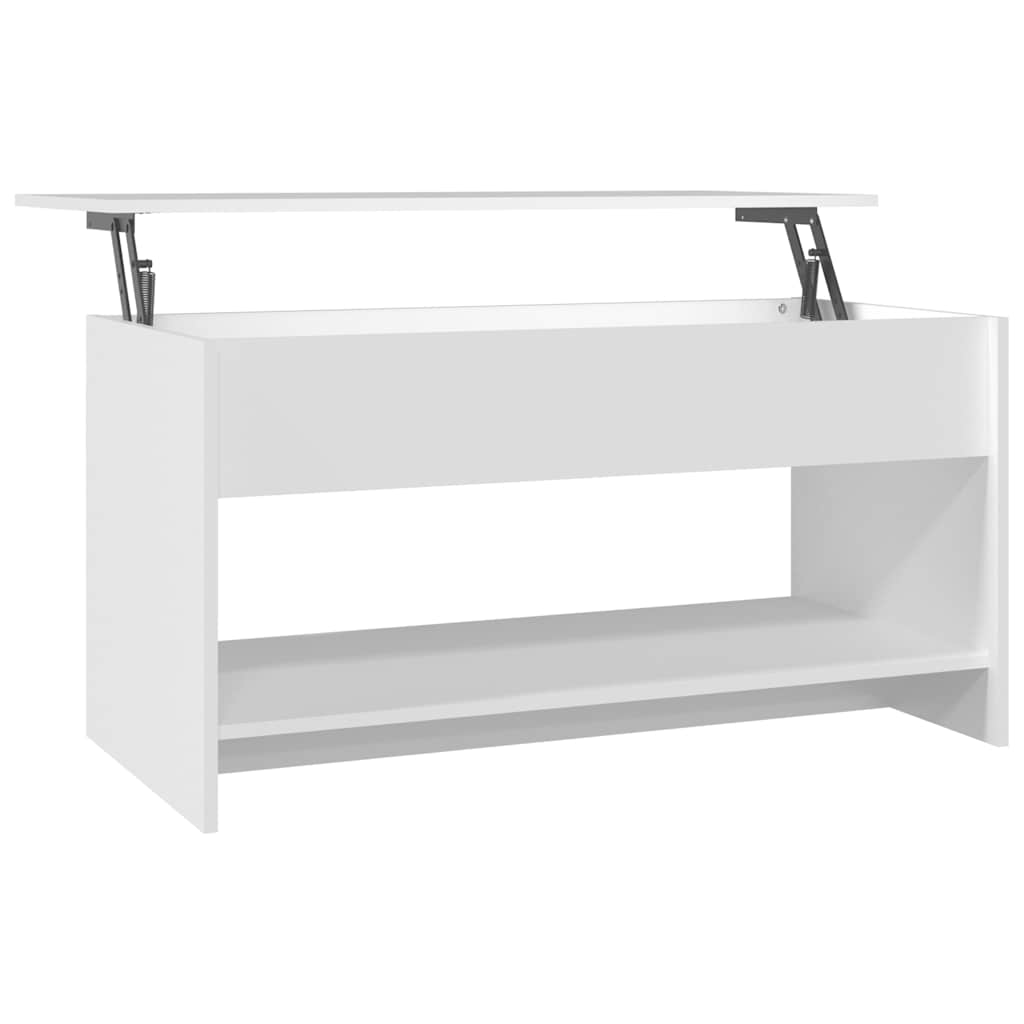 vidaXL Couchtisch Weiß 102x50x52,5 cm Holzwerkstoff Image