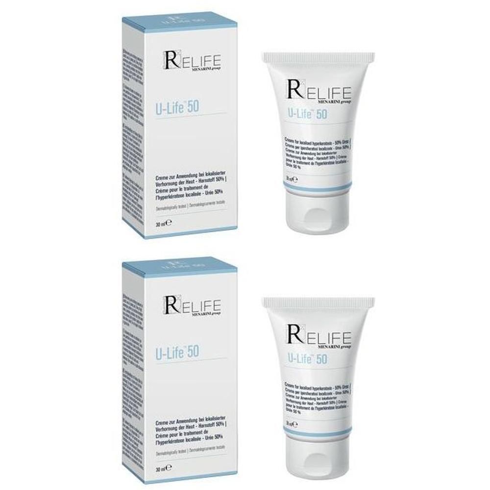 U-Life 50 Crema 30 Ml Packaging Multilungua 2x30 ml