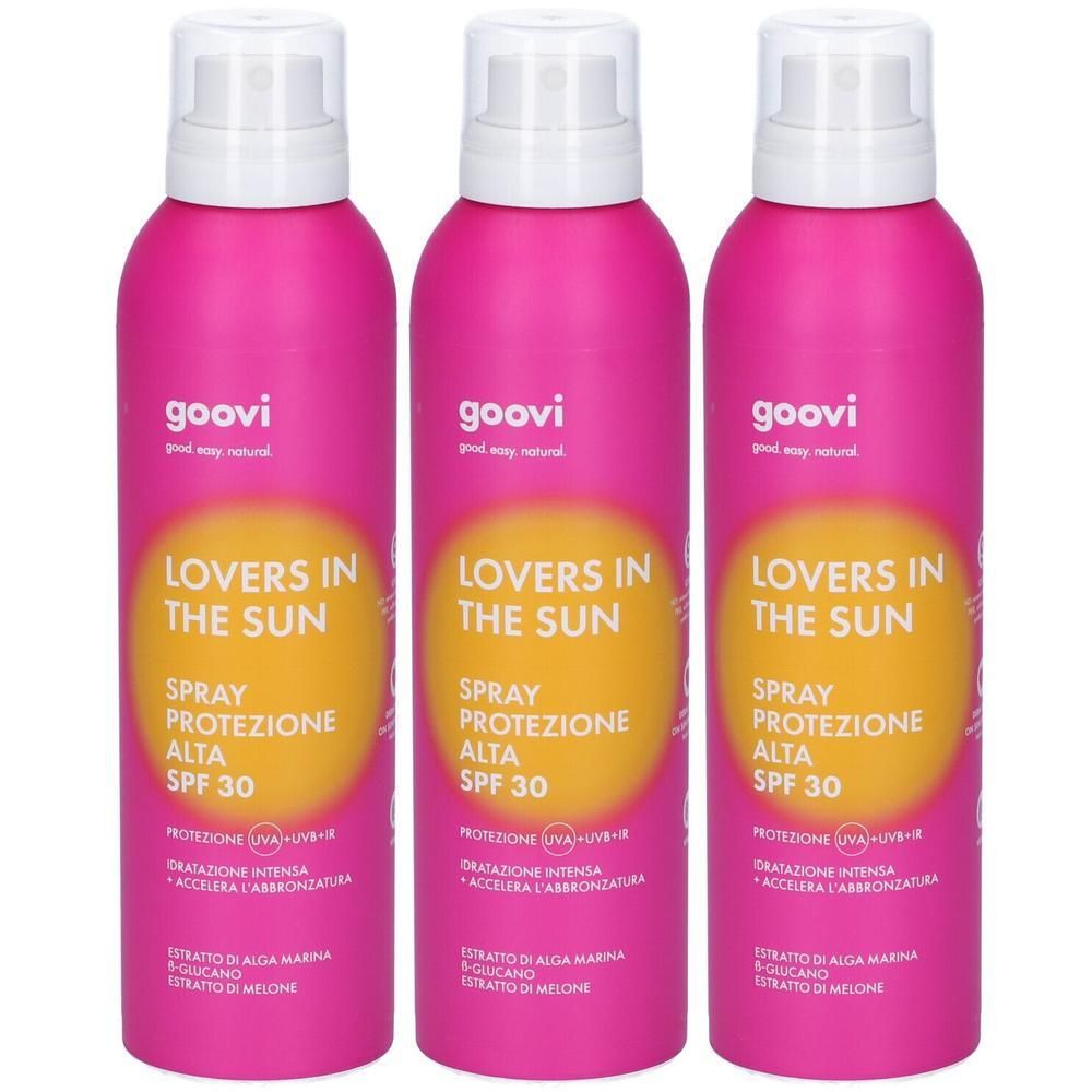 Goovi Lovers In The Sun Spray Solare Corpo Protezione Alta SPF30 3x200