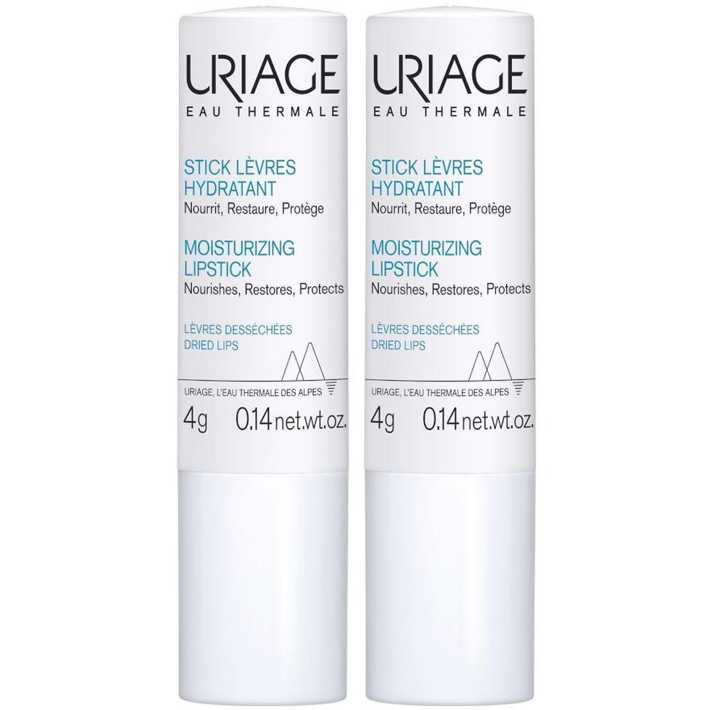 URIAGE Eau Thermale Stick labbra idratante, secche 2x4 g Rossetto