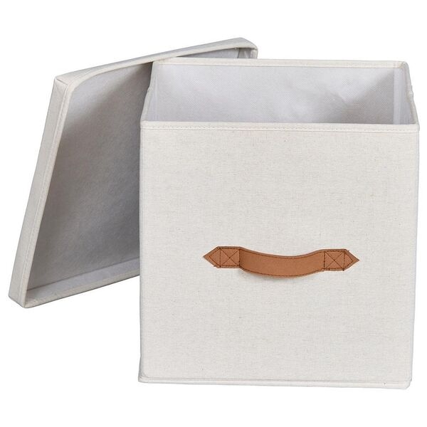 OTTO Office Aufbewahrungsbox »Premium« 30/30/30 cm 1 Stück beige, 30x30x30 cm