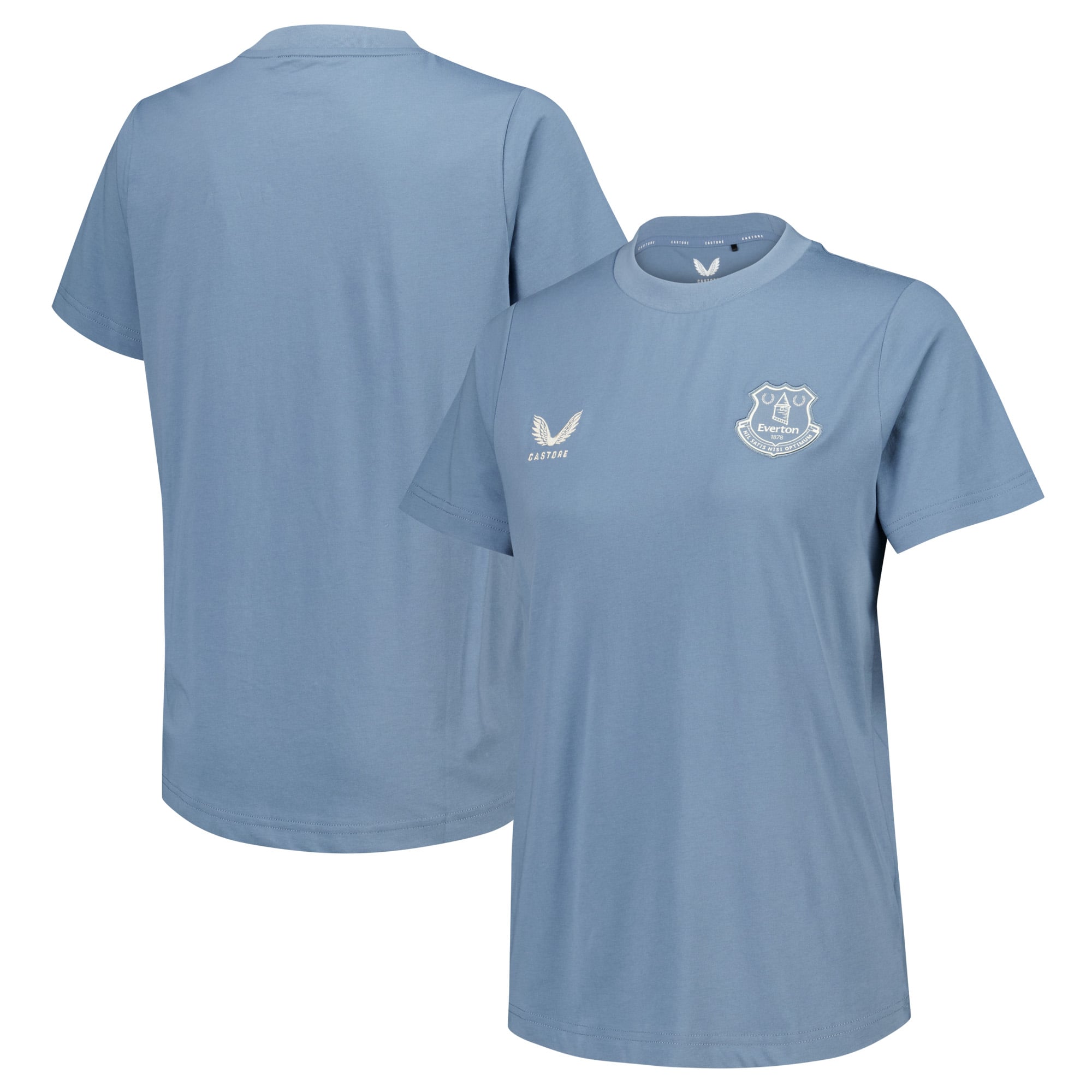 Everton Castore Spieler-Off-Pitch-T-Shirt – Blau – Damen