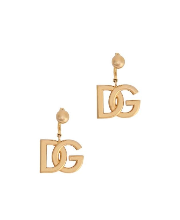 Interlocking Logo Earrings - Metallic - Dolce & Gabbana Earrings
