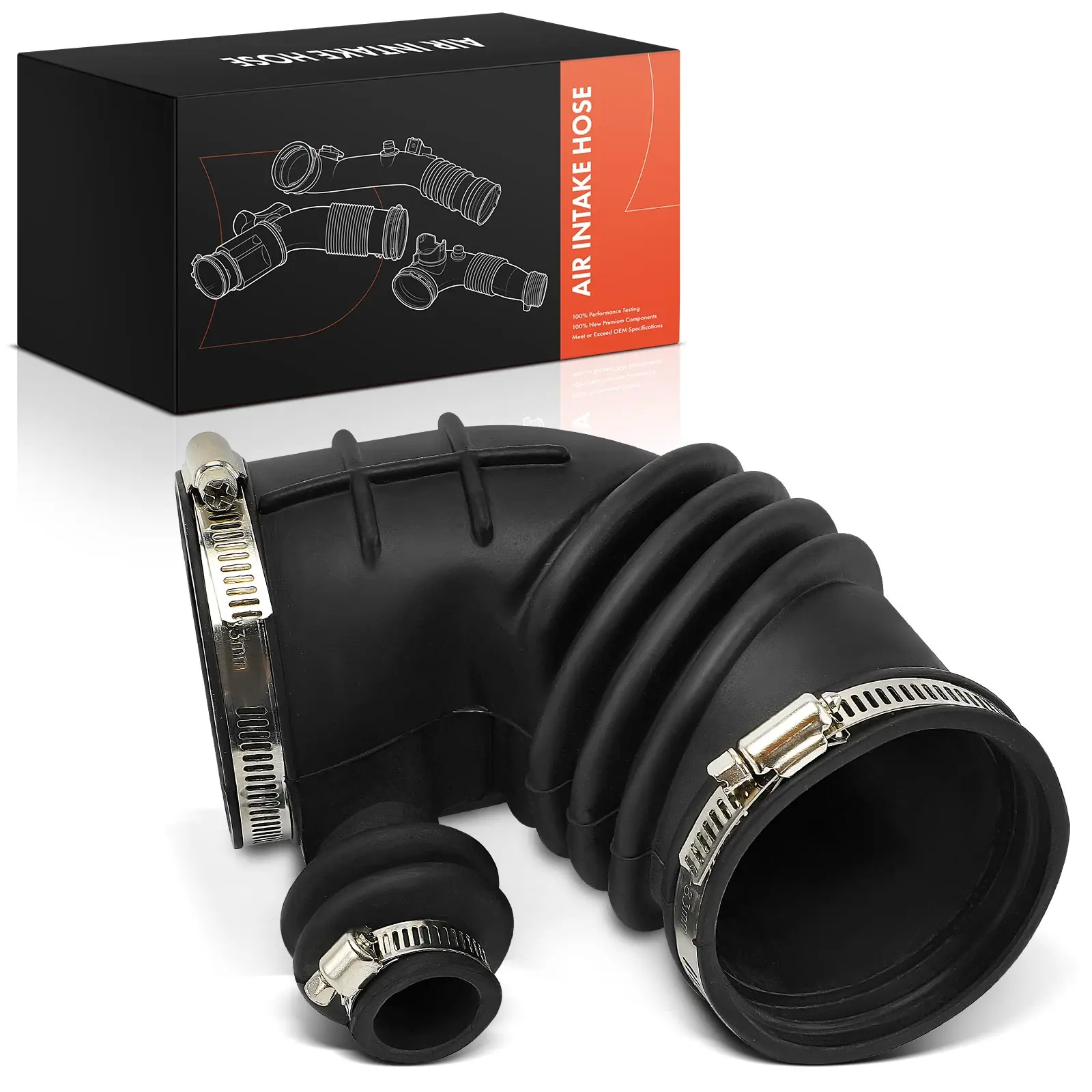 Frankberg 1x Ansaugschlauch, Luftfilter für BMW 3er E30 Z1 Roadster 2.5L 1986-1991 13711726325 ANTK1130 696-071 Image