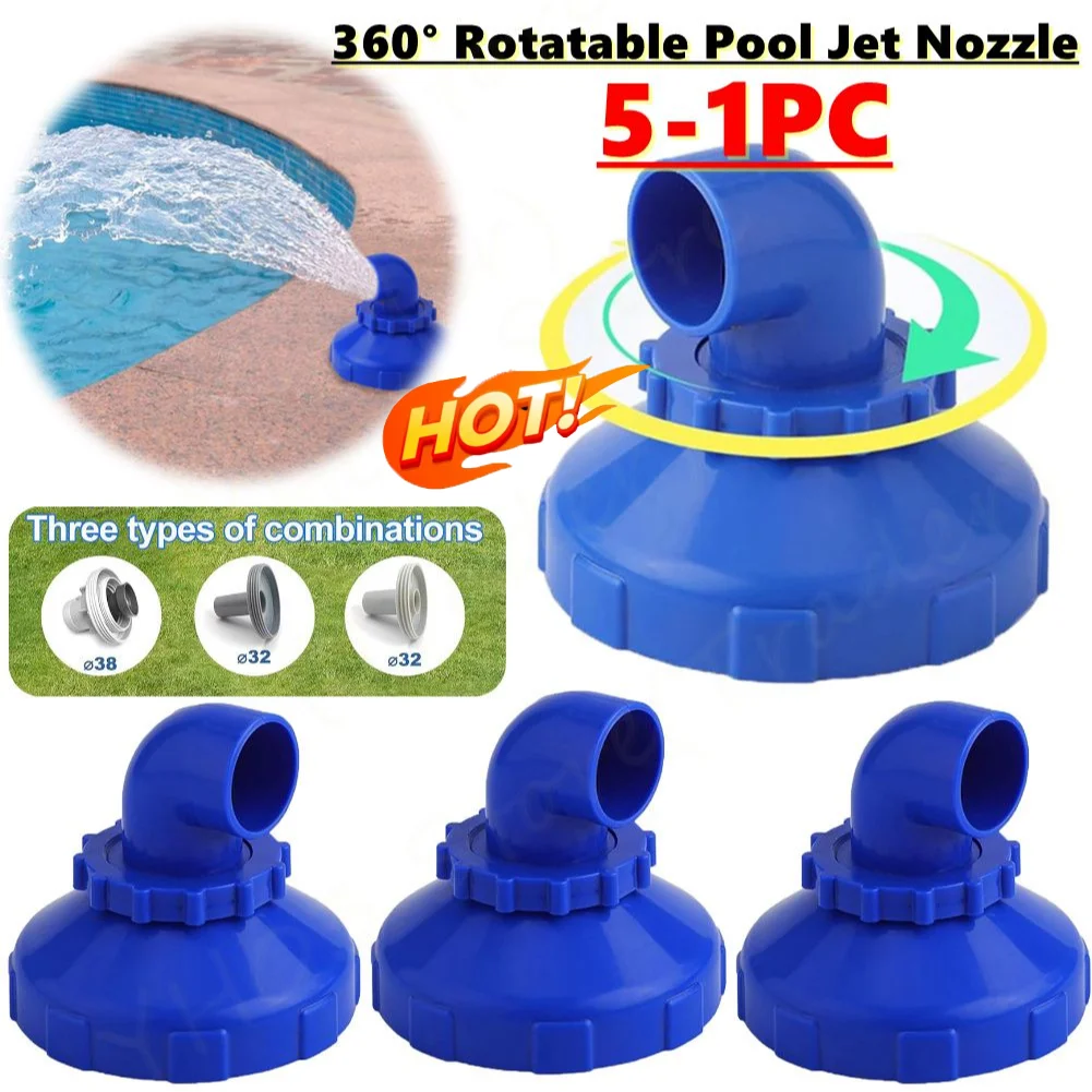 Buse d'entrée de piscine pour sortie Intex, 5 à 1 pièce, buses de piscine rotatives à 360 degrés, Jet de retour de piscine, remplacement de buse de Jet de piscine