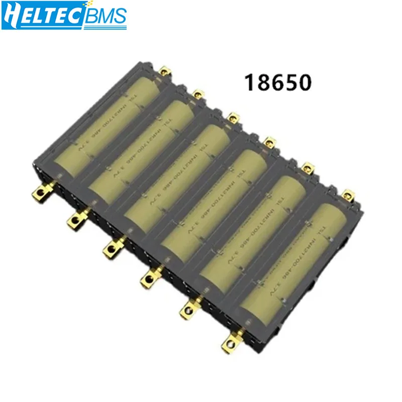 Spleißbarer Batteriefach / 21700/18650 Batteriegehäuse / lötfreier Lithium-Batteriekastenhalter Elektronische Hochstrom-Kupfersäule Image