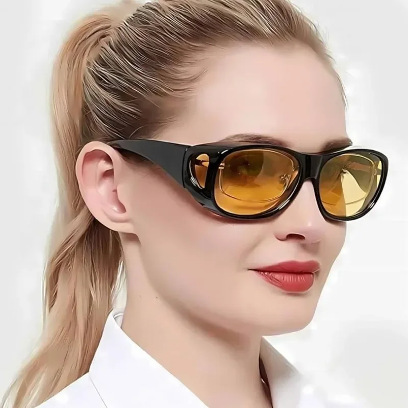 1 Stück Unisex-Überbrille mit Nachtsichtfunktion, gelbe Blendschutzgläser Image