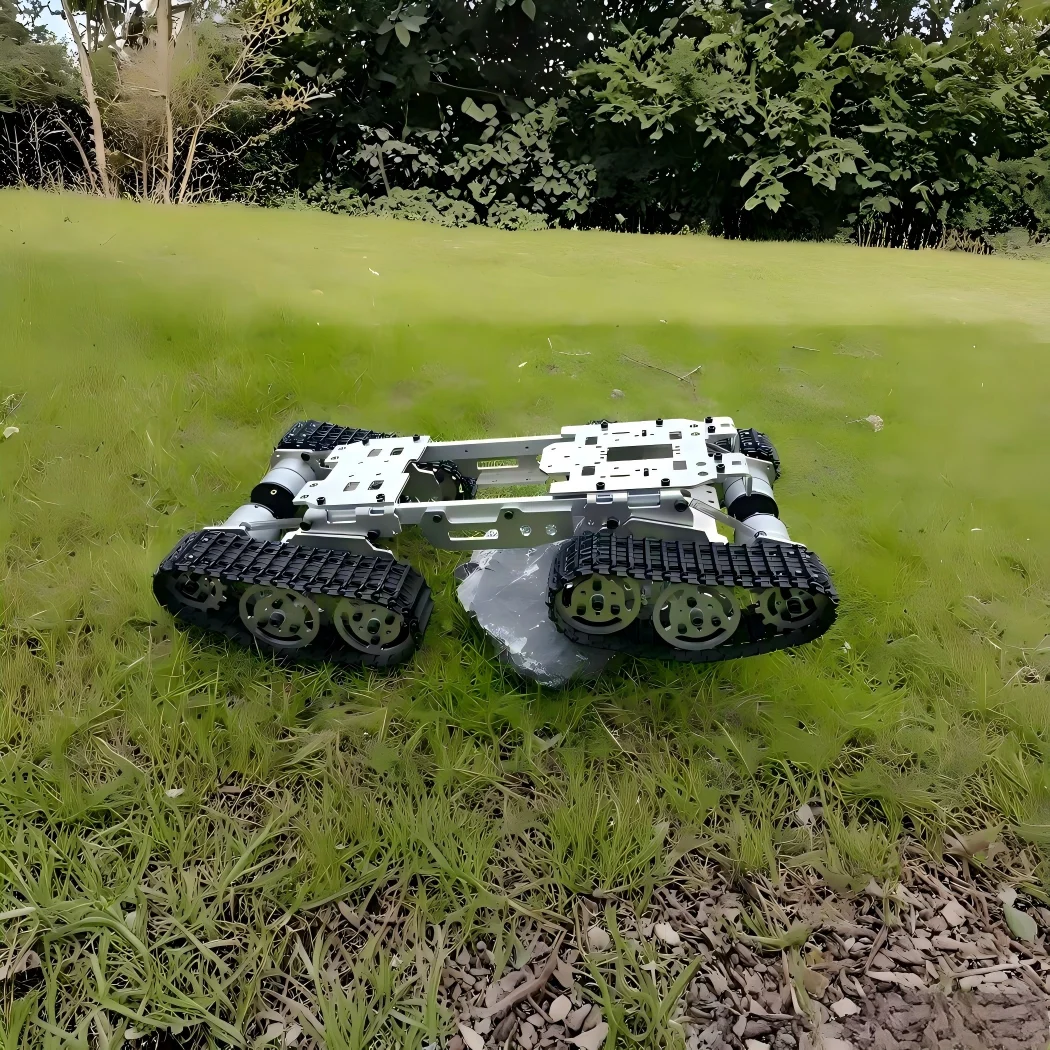 2,4G Ferngesteuertes Smart Car, Doppelschichtige Struktur, Hindernisüberwindender Roboter mit Raupenantrieb, Allradantrieb-Mobilchassis Image