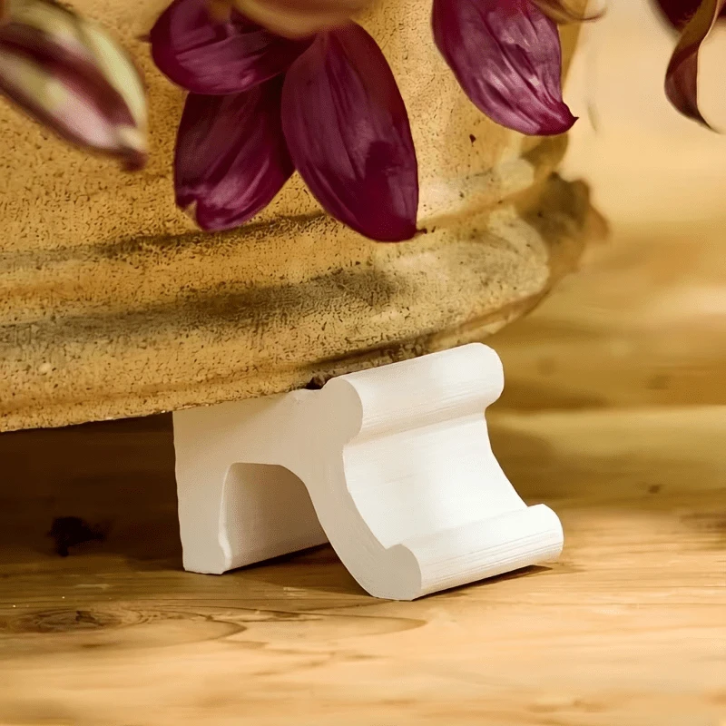 3-teiliger Blumentopfständer, atmungsaktive, korrosionsbeständige Topfbodenauflage, belüftete Ablage zur Entwässerung von Topfpflanzen, Gartenzubehör Image
