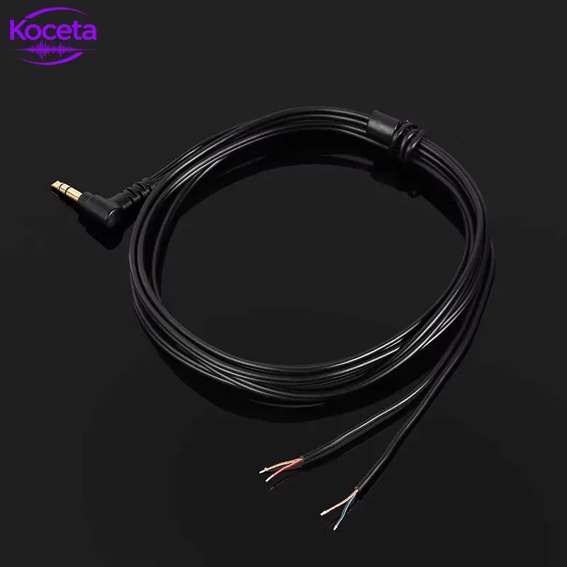 Câble de remplacement Koceta 1836 OFC pour écouteurs intra-auriculaires DIY, câble de réparation pour casque audio HiFi, fil audio 3 pôles semi-fini