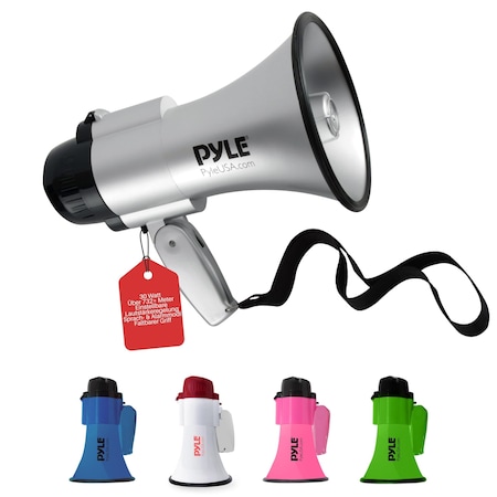 PYLE PMP33SL Portable Megaphone Speaker - Compact, 30W Power, 2 Modes, PA - PYLE