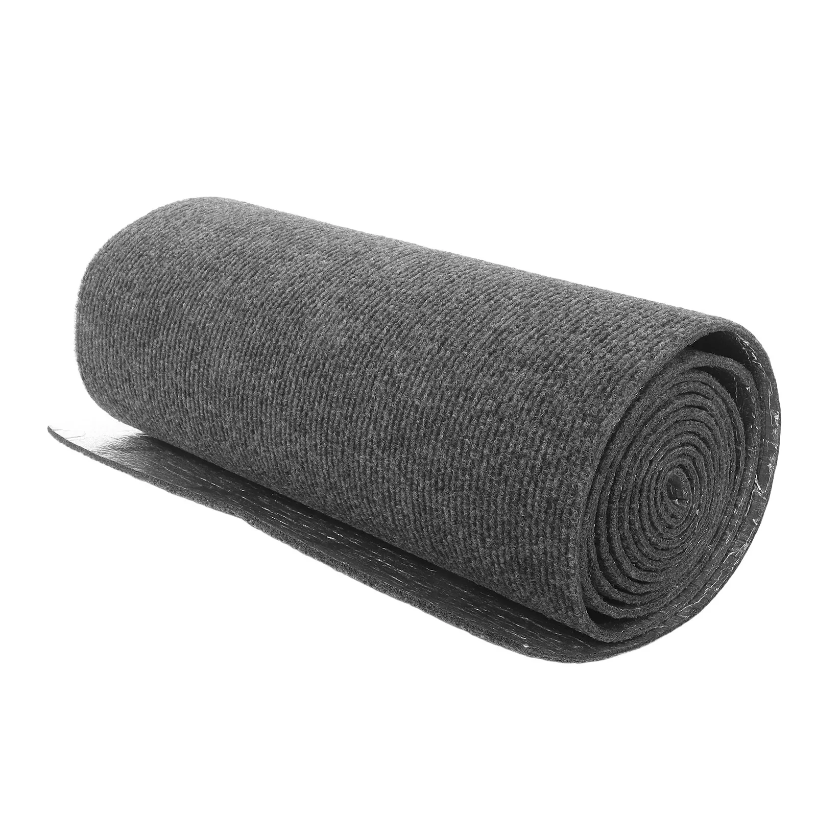 Self Adhesive Carpet Roll Dark Gray 15.75x118.11in Waterproof Non Slip Peel and Stick Floor Tiles for Bedroom Office Stair