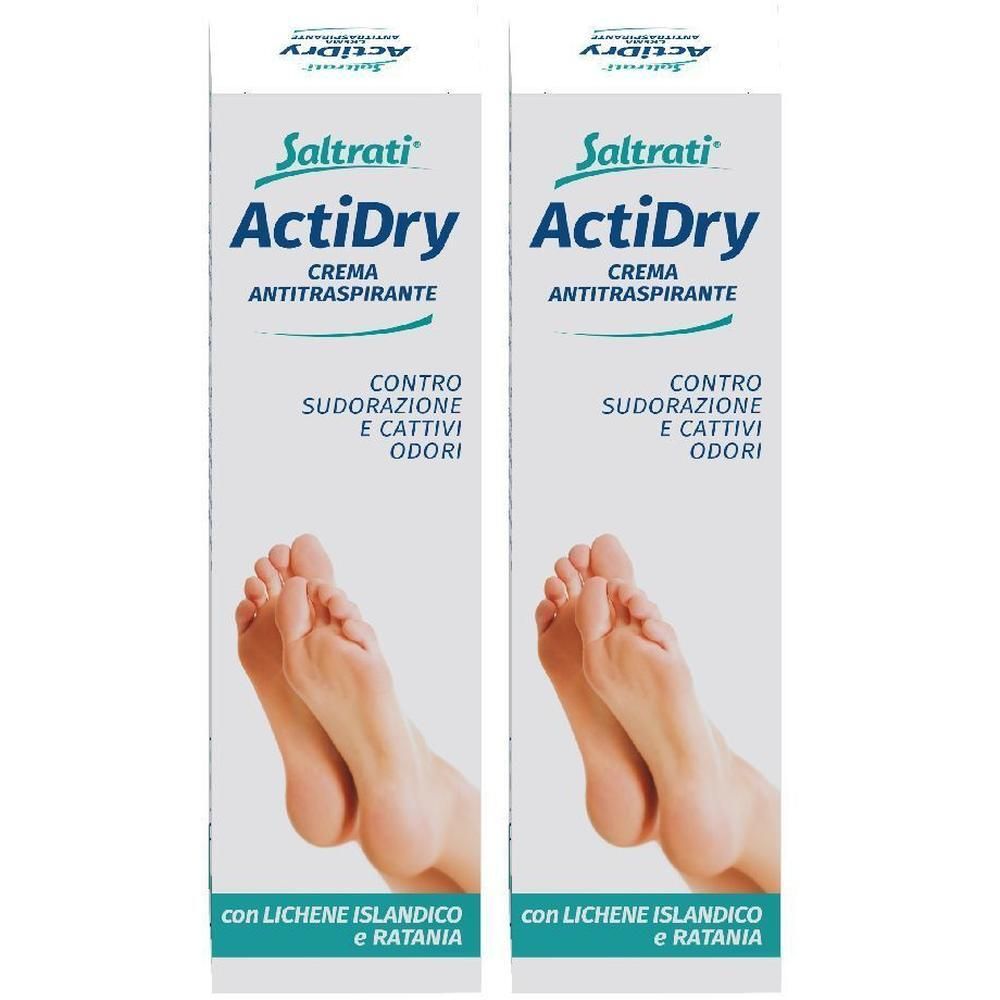 Saltrati Actidry Crema Antitraspirante 2x100 ml