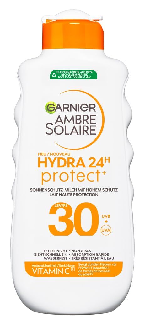 Garnier Ambre Solaire Hydra Protect+ Latte solare protezione 24h SPF 3