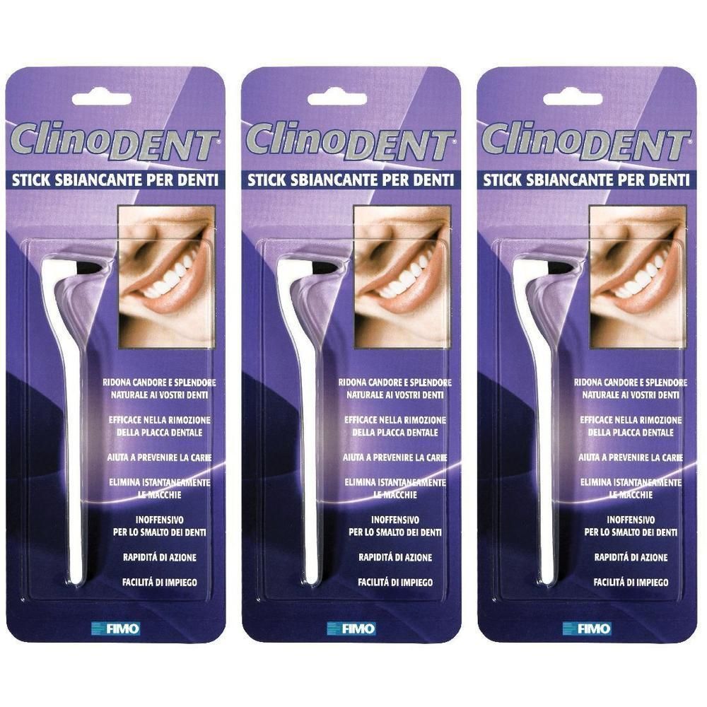 Clinodent Stick Sbiancante Denti 1 Pezzo 3x1 St