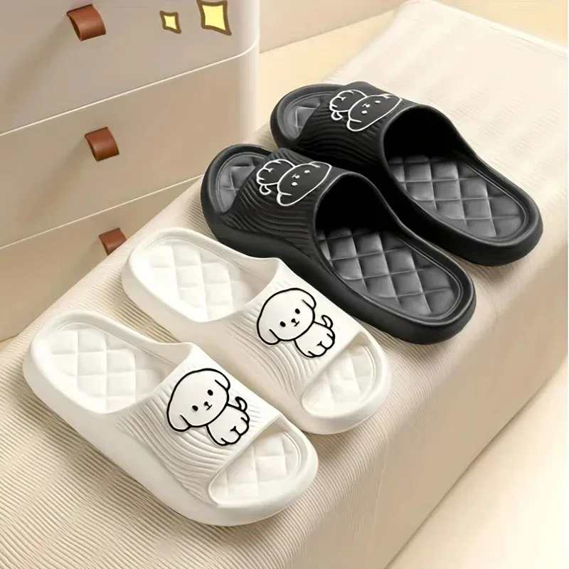 Nette Paar Kissen Hausschuhe Weibliche Badezimmer Bad Nicht-slip Hohe Qualität Weiche Sohle Indoor Hause Eva Dicken Boden Sandalen Image