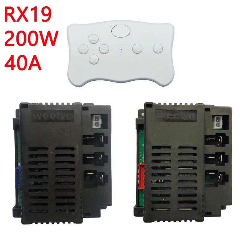 Weelye 12V RX19 voiture électrique pour enfants 2.4G récepteur de télécommande Bluetooth, balade centrale 4WD sur les pièces de voiture