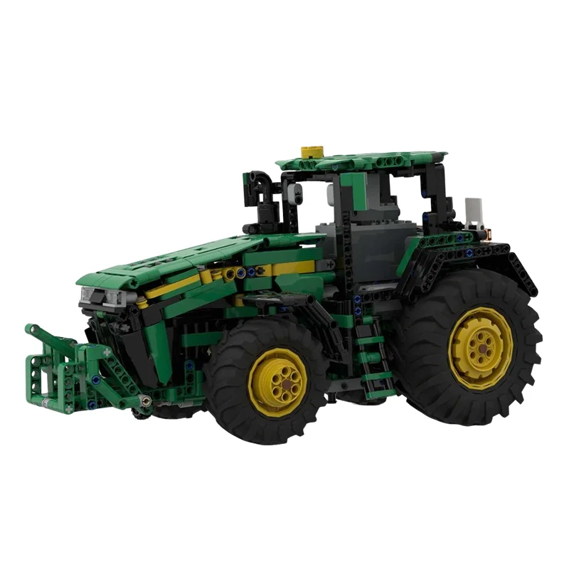 1217-teiliges MOC Technik Grüner Bauernhof 8R Traktor Pf Modell DIY Kreatives Montage-Baustein-Set Geburtstagsgeschenk Image