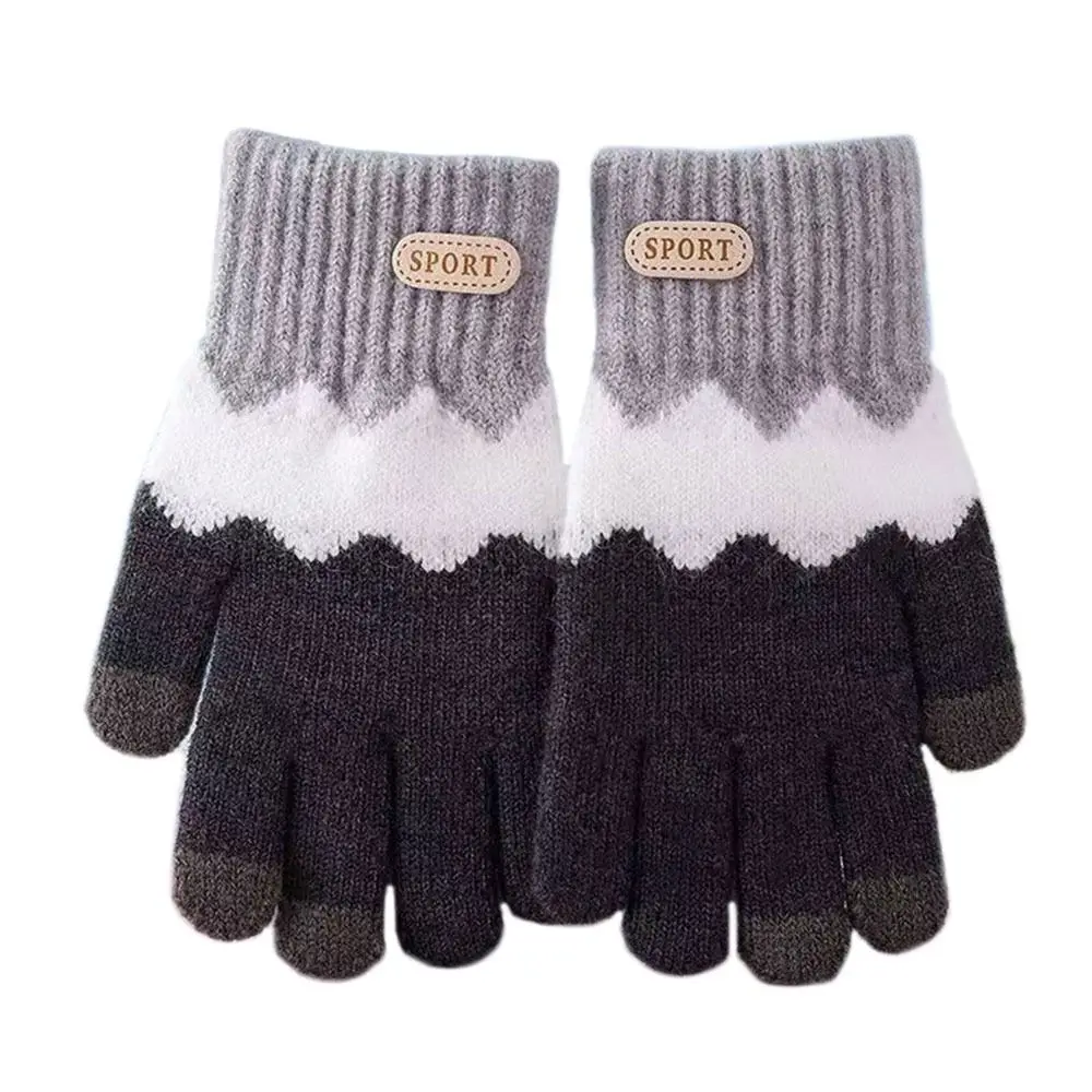 Warme Winterhandschuhe für Kinder, winddicht, Vollfinger-Babyhandschuhe, Bonbonfarben, kältebeständig, Kinderhandschuhe und Fäustlinge für 6–10 Jahre Image