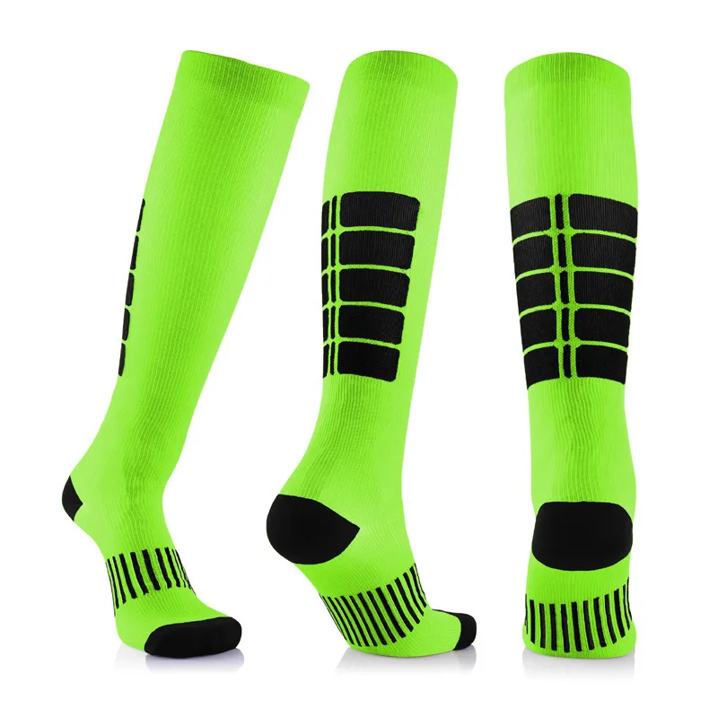 Kompressionssocken Krampfadern Socken Fußball Lange Röhre Unisex Outdoor Sport Pflegestrümpfe Für Männer Frauen Oberschenkel Golf Image