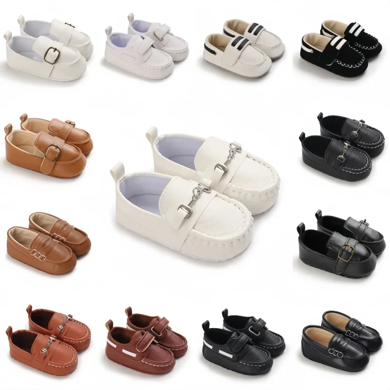 0-18 Monate Neugeborene Baby Jungen Laufschuhe Modische Loafer Freizeitschuhe Erste Schritte Lauflernschuhe Kleinkind Casual Weiche Sohle