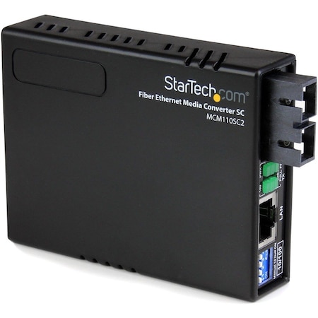 STARTECH.COM MCM110SC2 FIBER TO ETHERNET MEDIA CONVERTER SC