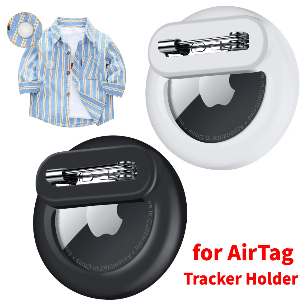 Schutzhülle für AirTag GPS-Tracker Anti-Verlust Verstecktes Gehäuse mit Sicherheitsnadel für Kinder Schuhe Kleidung Rucksack für Air Tag Case