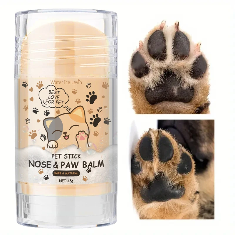 45g Hunde-Nasen- und Pfotenbalsam Hunde-Pfotencreme Katzen-Hunde-Pfotenschutzcreme Haustier-Fußfeuchtigkeitscreme Haustier-Risspflege Haustierzubehör Image