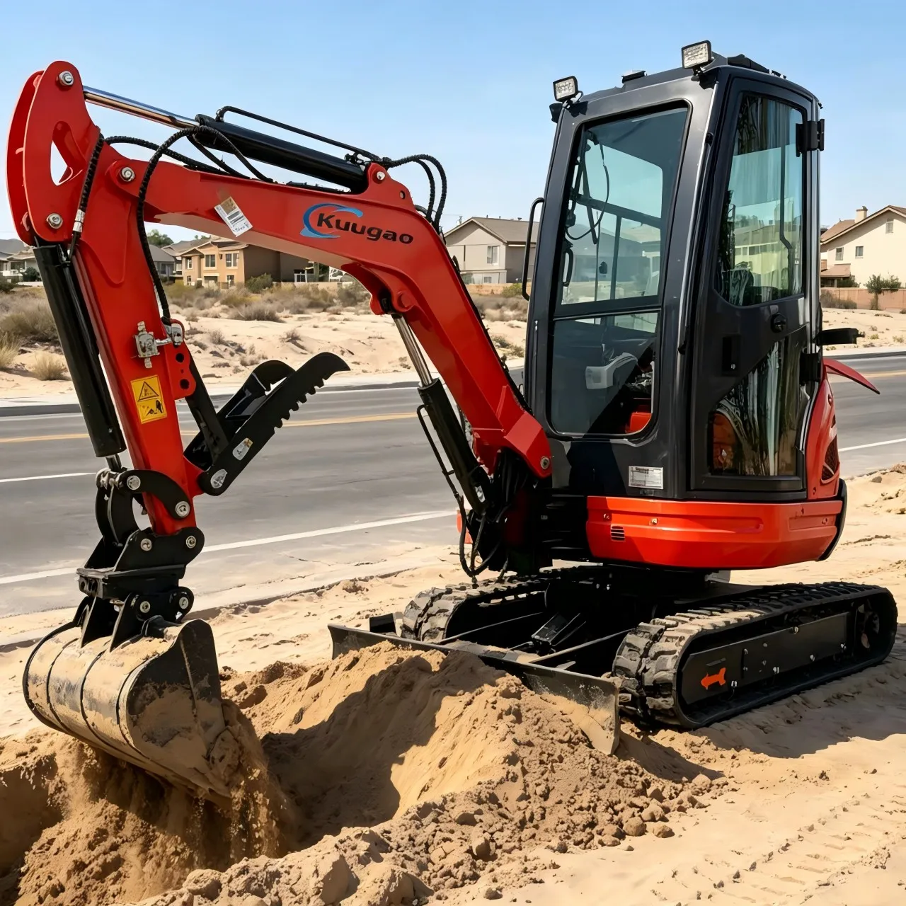 2,5-Tonnen-Minibagger mit Yanmar-Motor, schnelle Lieferung, multifunktionaler kleiner Bagger für Garten- und Landwirtschaftseinsatz Image