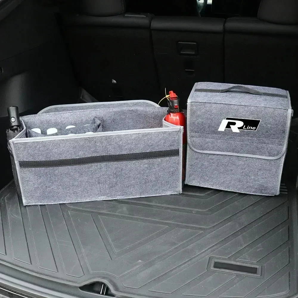 Kofferraum-Aufbewahrungsbox Organizer Faltbare Ordnungsbox für Volkswagen Golf 4 5 Passat B8 B5 VW Sharan Polo 6R Tiguan Rline Image
