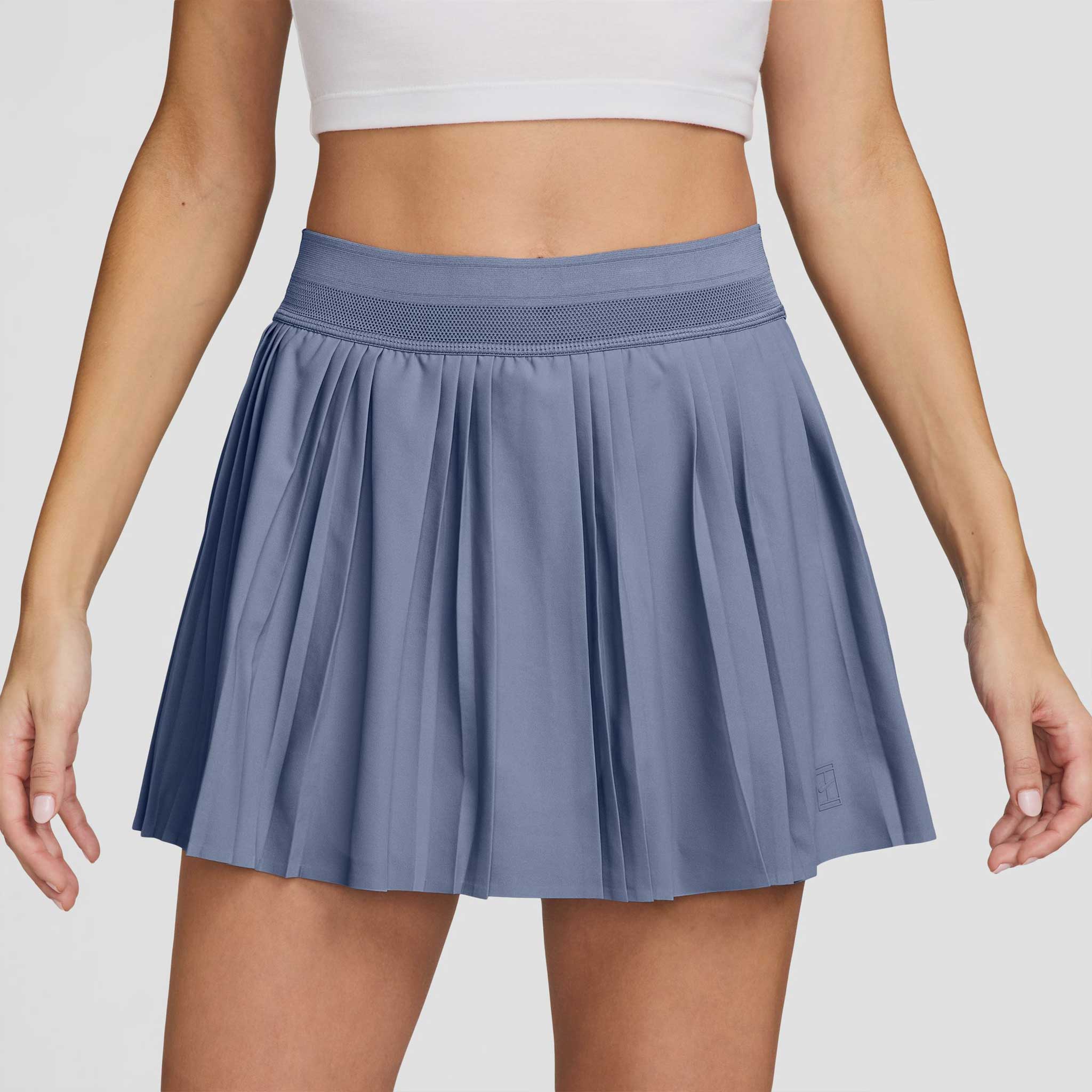 Nike Dri-Fit Pleated Advantage Tennis Skirt Women's Tennis Apparel World Indigo