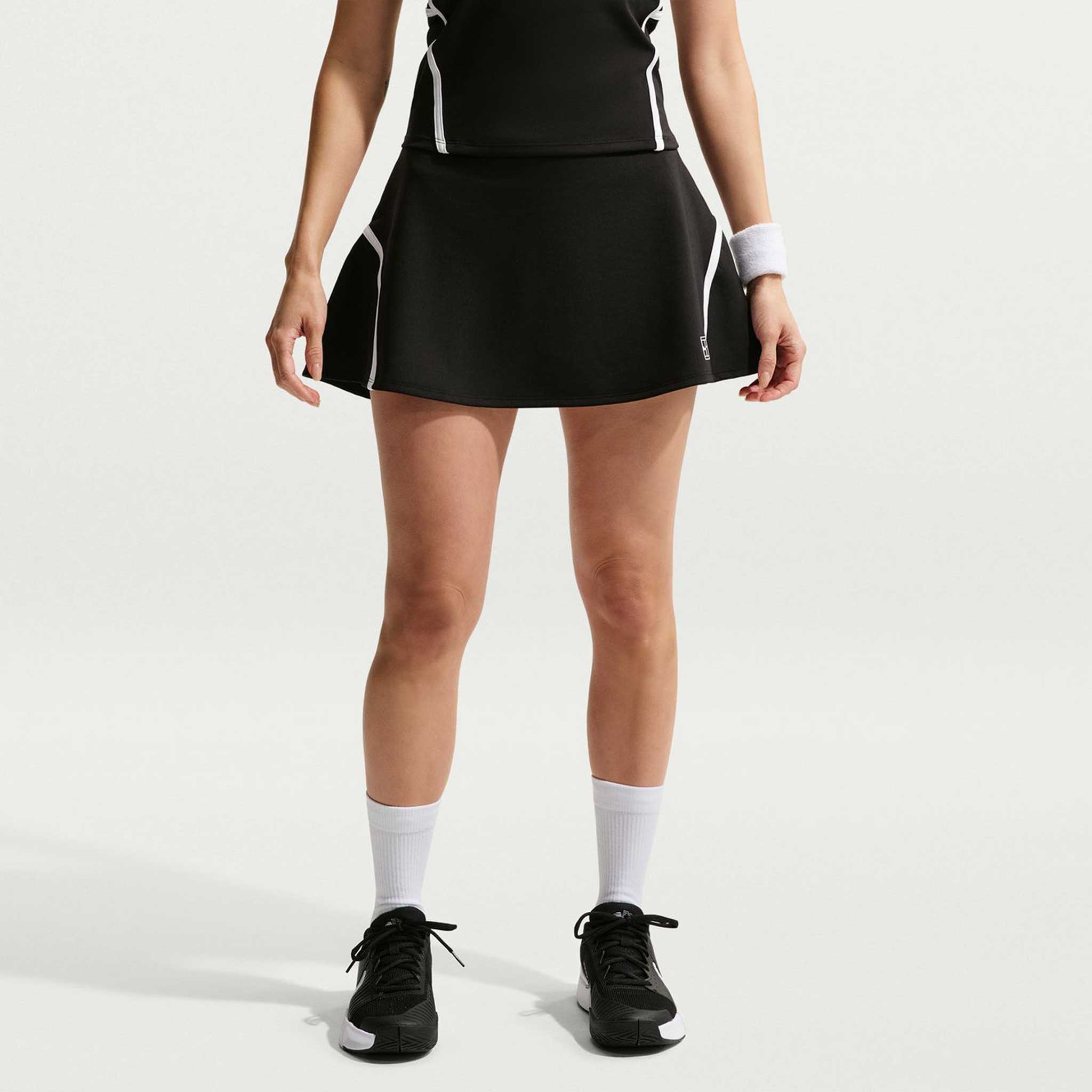 Nike Dri-FIT Advantange Novelty Skirt Women's Tennis Apparel Black/White