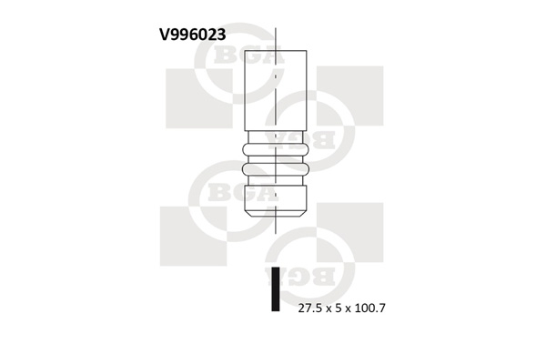 BGA Auslassventil v996023 für Opel Vaughall SAAB Image